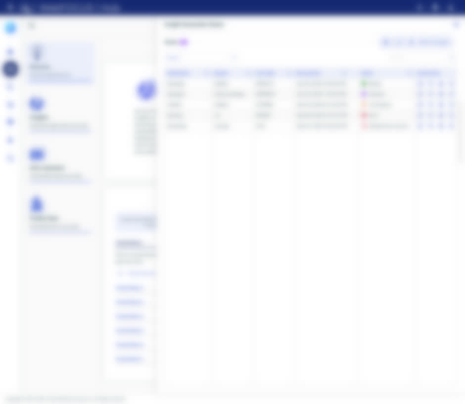 The Insight Generation Status panel in the IQ Hub — a table of running insights with their dataset, fact table, timestamp, and status